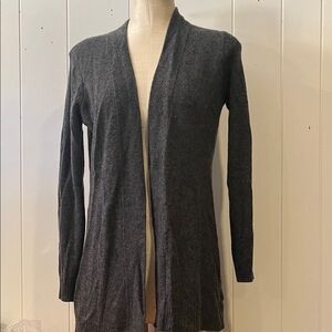 Women’s Charter Club Cashmere Gray Open Front Women's Sweater